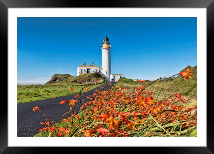 Turnberry Lighthouse Ayrshire Framed Mounted Print by Valerie Paterson
