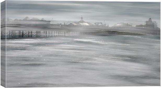 Palace Pier with a Twist Canvas Print by Sue MacCallum- Stewart