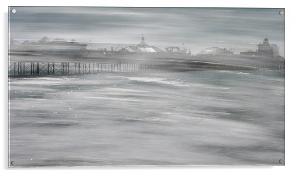 Palace Pier with a Twist Acrylic by Sue MacCallum- Stewart