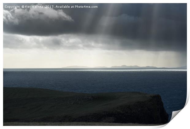 Dramatic sky over Isle of Skye  Print by Kevin White