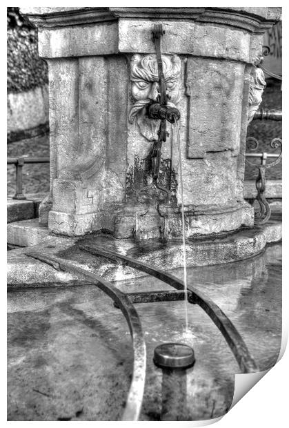 Bernese Water Fountain Print by Paul Williams