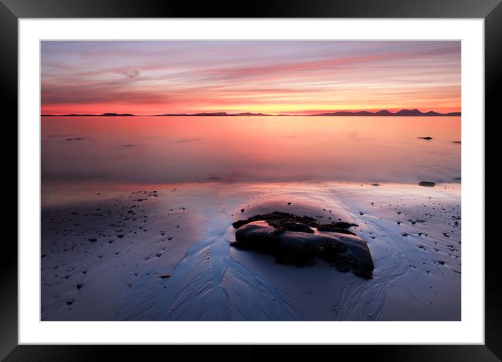 Kintyre Coastal Sunset Framed Mounted Print by Grant Glendinning