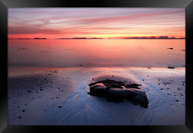 Kintyre Coastal Sunset Framed Print by Grant Glendinning