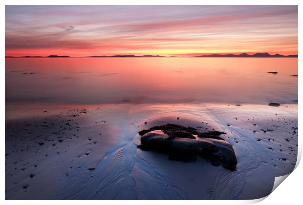 Kintyre Coastal Sunset Print by Grant Glendinning