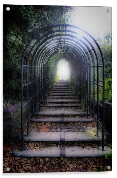 Archway to Mudchute Acrylic by Karen Martin