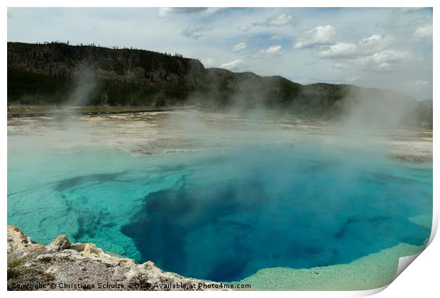 The Emerald Pool Colors Print by Christiane Schulze