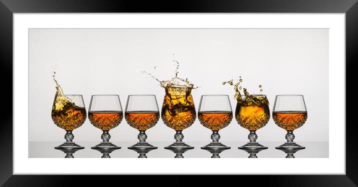 Brandy Glass Splash Framed Mounted Print by Natures' Canvas: Wall Art  & Prints by Andy Astbury