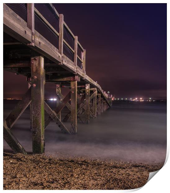 Old Pier Print by Rob Camp