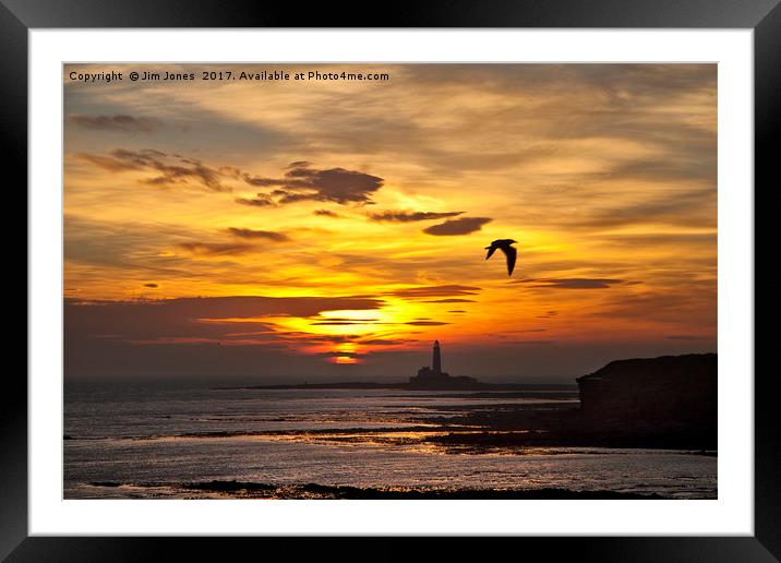 Dawn at St Mary's Framed Mounted Print by Jim Jones