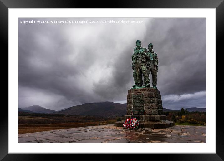 The Commando Memorial - Colour Framed Mounted Print by Sandi-Cockayne ADPS