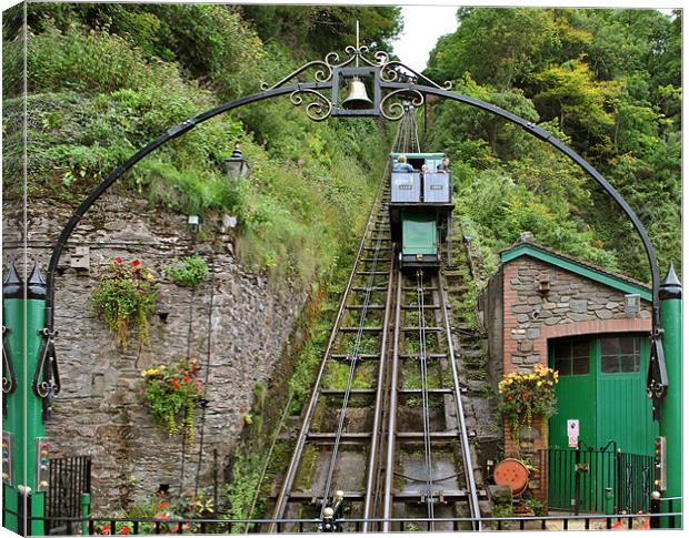 The Lynton and Lynmouth Cliff Railway Canvas Print by graham young