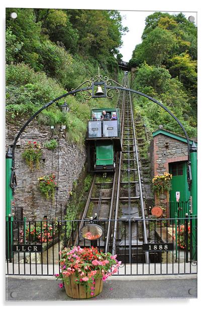 The Lynton and Lynmouth Cliff Railway Acrylic by graham young