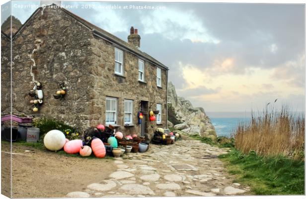 Penberth Cottage Canvas Print by Terri Waters