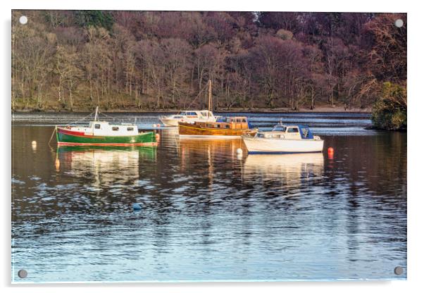 Aldochlay Loch Lomond Acrylic by Valerie Paterson