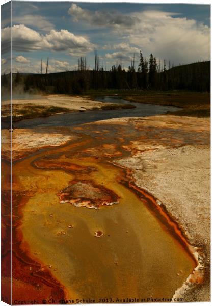 Geyser Colors Canvas Print by Christiane Schulze