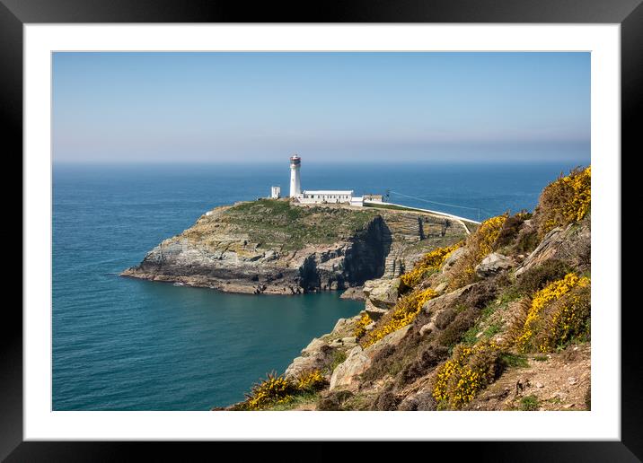 South Stack Framed Mounted Print by Roger Green
