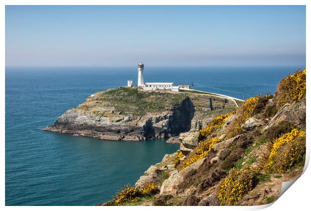 South Stack Print by Roger Green