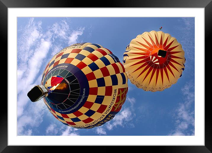 Baloons over head Framed Mounted Print by Martin Doheny