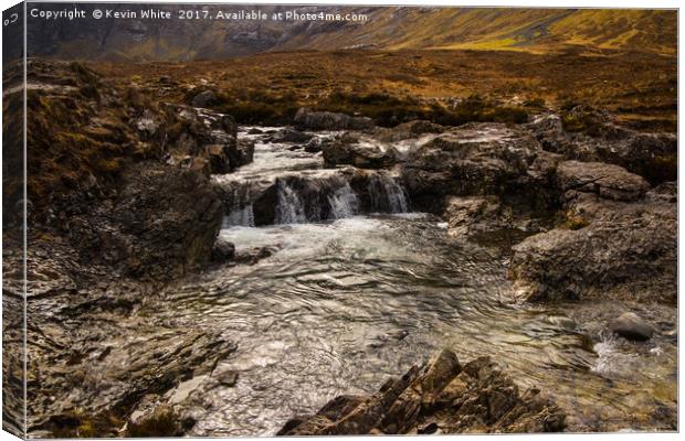 Fairy Pools Isle of Skye Canvas Print by Kevin White