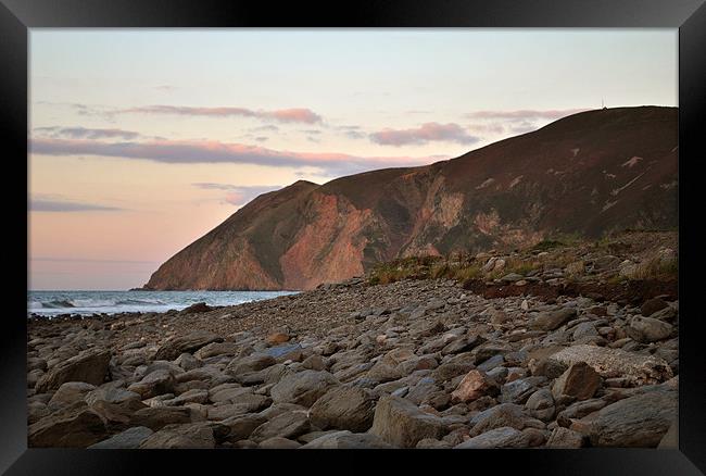 Foreland Point, Devon Framed Print by graham young
