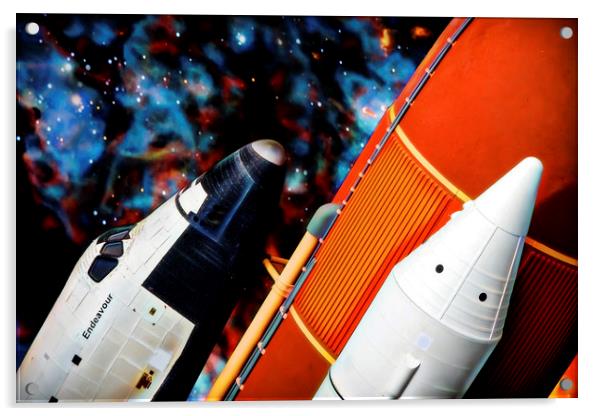 Space Shuttle Acrylic by Ray Shiu