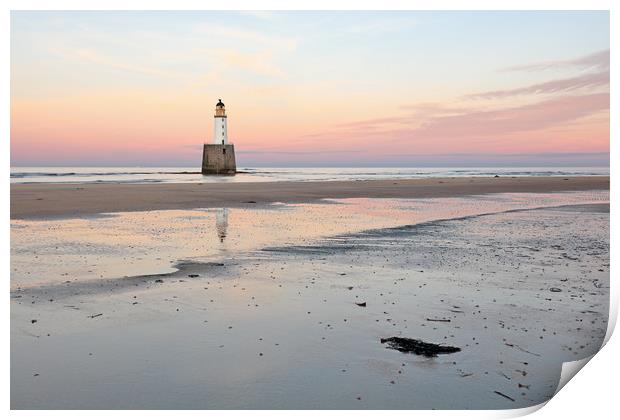 Lighthouse Sunset - Rattray Head Print by Grant Glendinning