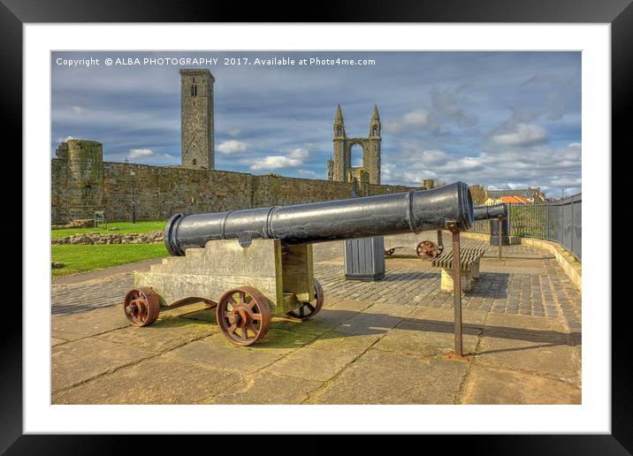St Andrews Cathedral, Scotland. Framed Mounted Print by ALBA PHOTOGRAPHY