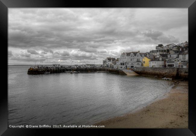 The harbour at St Mawes Framed Print by Diane Griffiths