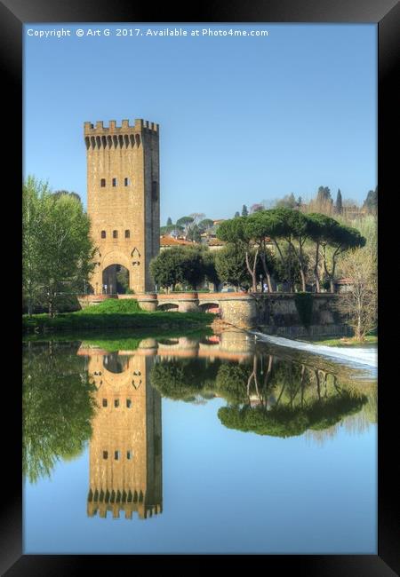 San Niccolo Tower Framed Print by Art G