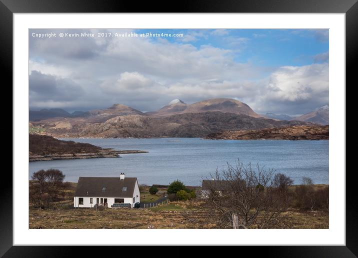 Kenmore on Loch Torridon Framed Mounted Print by Kevin White