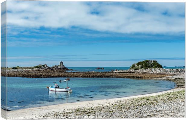 Periglis Bay on St. Agnes, Isles of Scilly in  Apr Canvas Print by Nick Jenkins