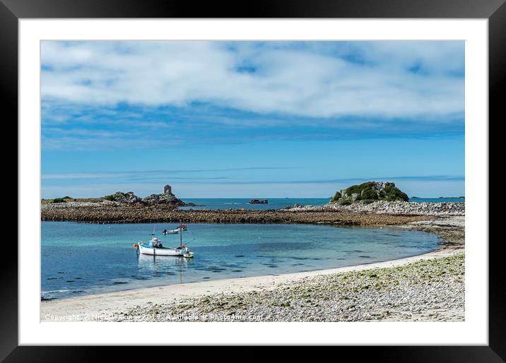 Periglis Bay on St. Agnes, Isles of Scilly in  Apr Framed Mounted Print by Nick Jenkins