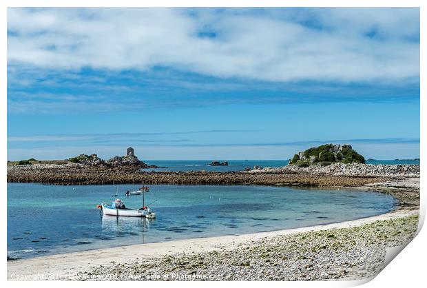 Periglis Bay on St. Agnes, Isles of Scilly in  Apr Print by Nick Jenkins