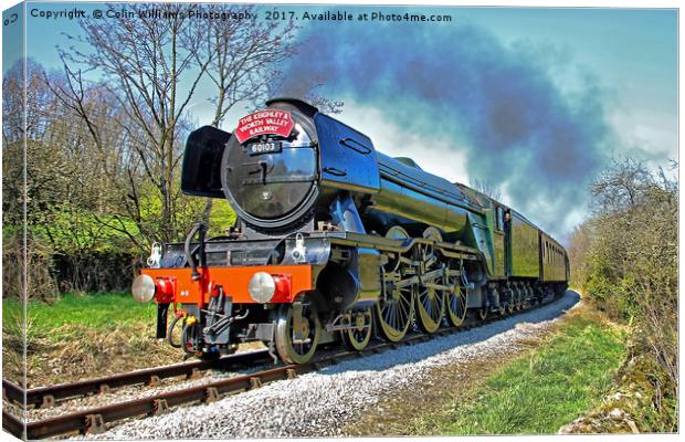 The flying Scotsman on the  KWVR - 1 Canvas Print by Colin Williams Photography