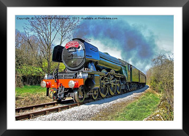 The flying Scotsman on the  KWVR - 1 Framed Mounted Print by Colin Williams Photography