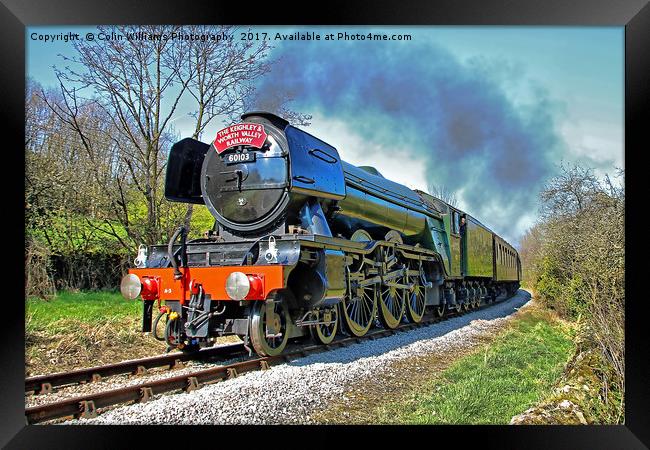 The flying Scotsman on the  KWVR - 1 Framed Print by Colin Williams Photography
