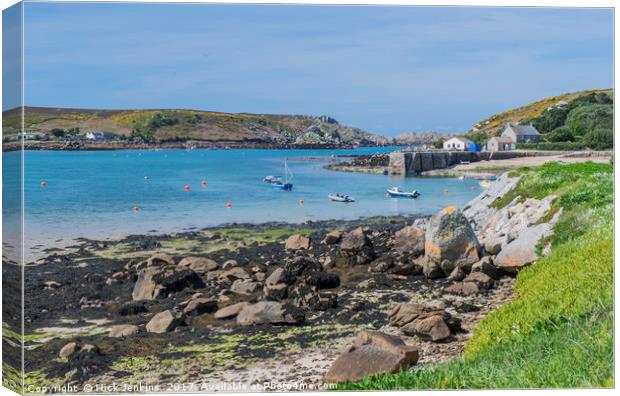 New Grimsby Harbour Tresco Isles of Scilly Canvas Print by Nick Jenkins