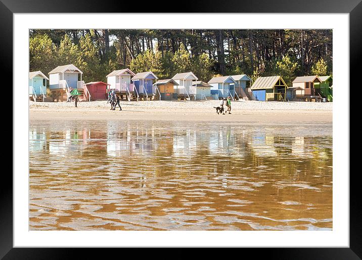 Reflections on the beach Framed Mounted Print by Stephen Mole
