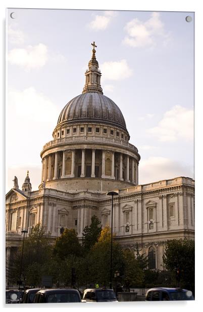 St Pauls Cathedral at London Attractions Acrylic by David French