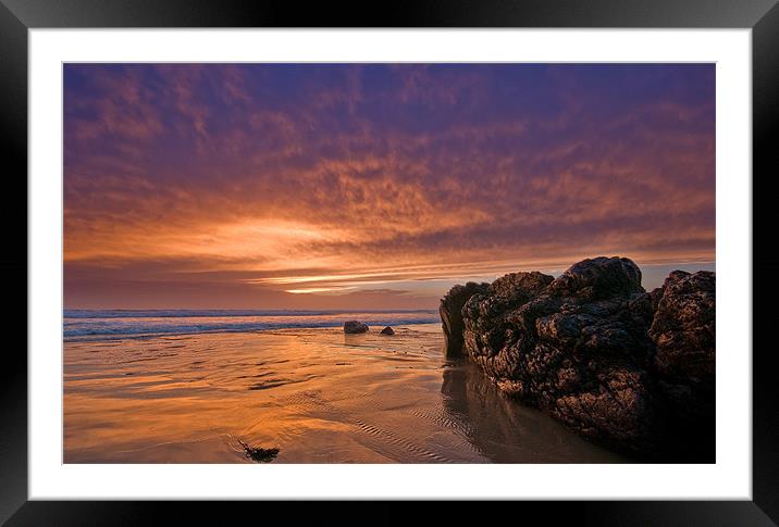 Autumn Glow Framed Mounted Print by Mark Robson