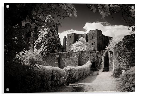 Kenilworth Castle, Warwickshire, UK [IR] Acrylic by George Parapadakis