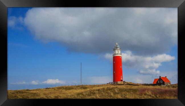          A lighthouse in Holland                   Framed Print by Hamperium Photography