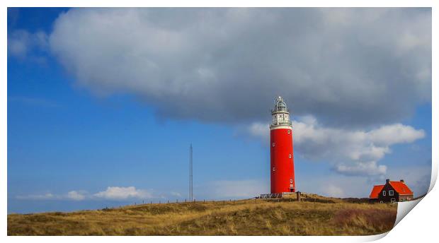          A lighthouse in Holland                   Print by Hamperium Photography