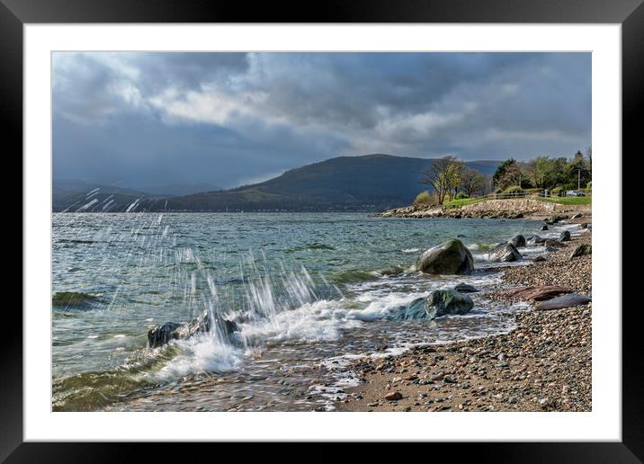 Cove Bay Framed Mounted Print by Valerie Paterson