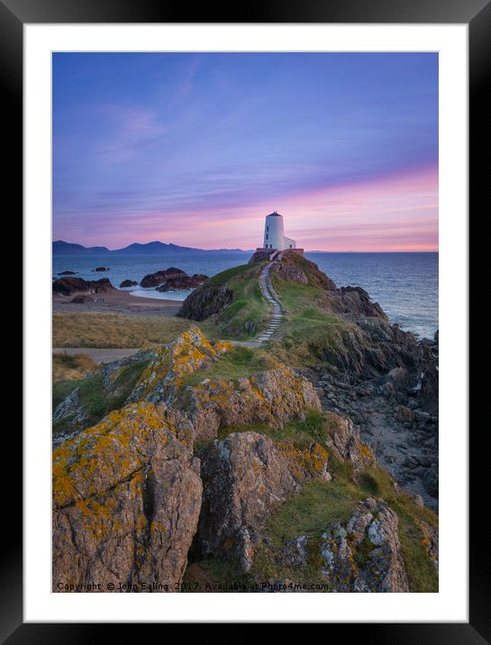 Ynys Llanddwyn Framed Mounted Print by John Ealing