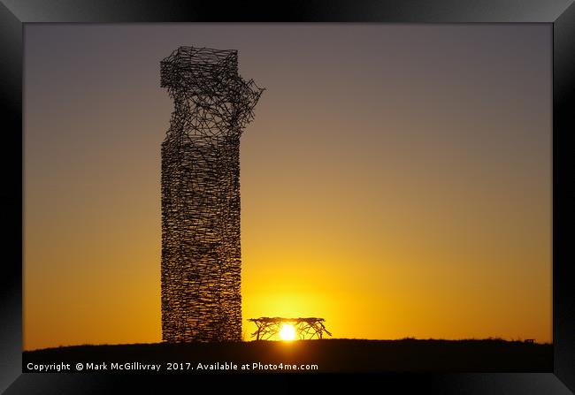 Skytower Sunset 2 Framed Print by Mark McGillivray