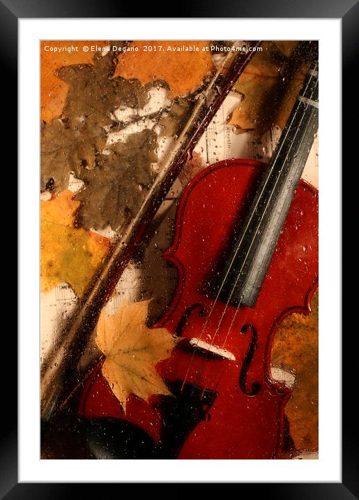 4 seasons. Autumn. Framed Mounted Print by Elena Degano