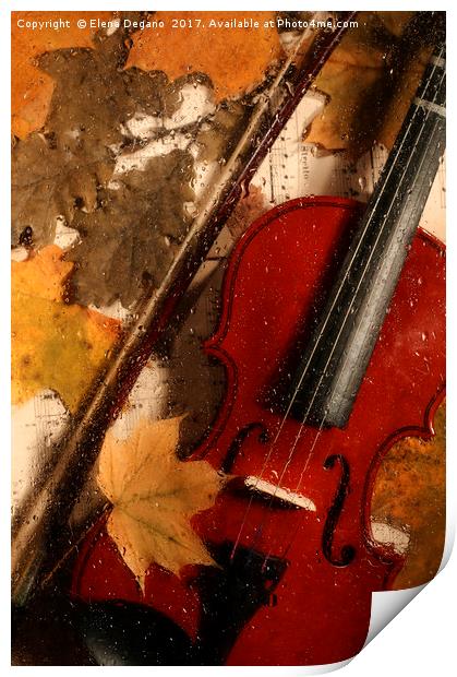 4 seasons. Autumn. Print by Elena Degano