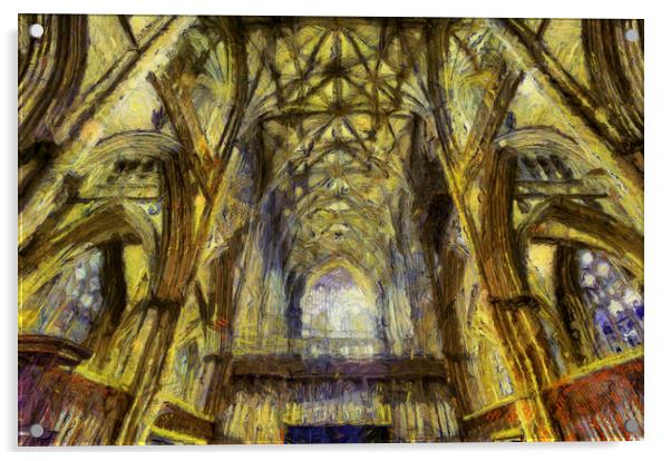 York Minster Cathedral Art Acrylic by David Pyatt