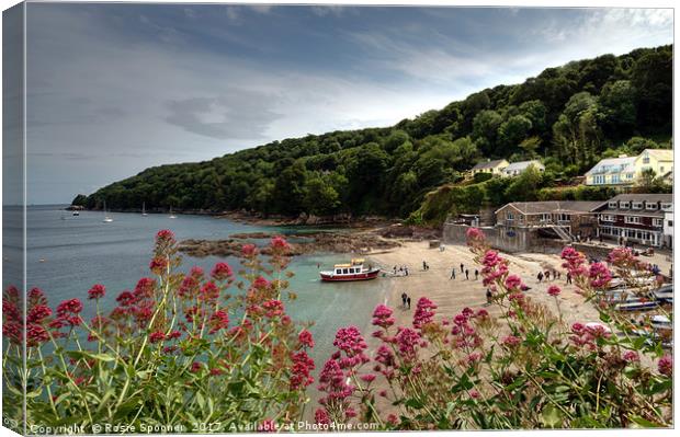 The Cawsands Ferry Canvas Print by Rosie Spooner